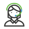 Avatar con el icono de los auriculares