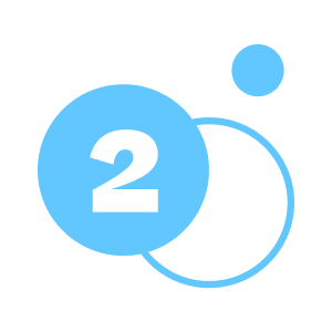 Icono azul claro número 2